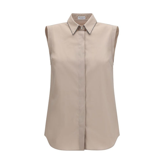 Beige Cotton Shirt
