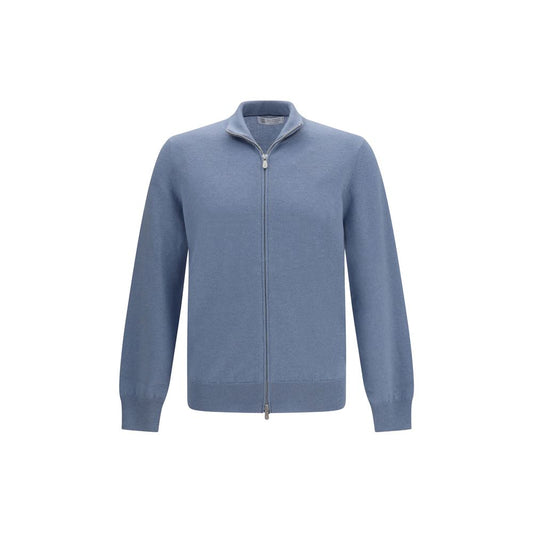 Blue Cashmere Cardigan