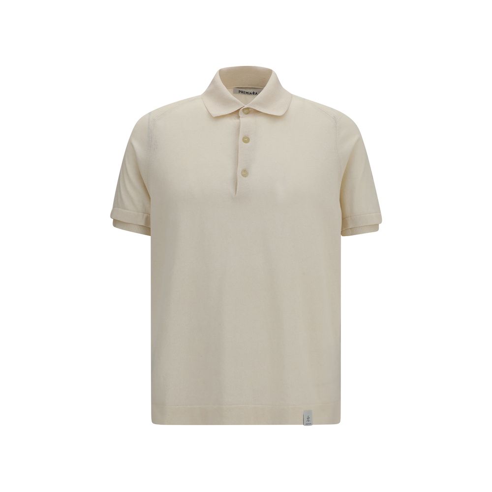 Beige Cotton Polo Shirt