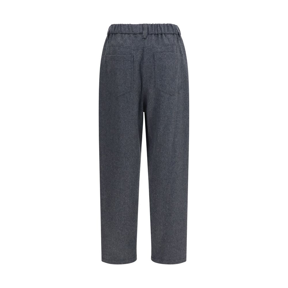 Gray Wool Oves Aries Casual Pants