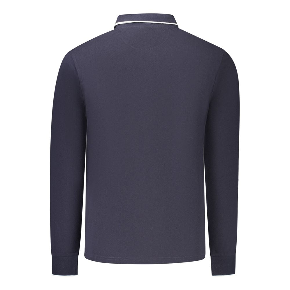 Blue Cotton Men's Polo