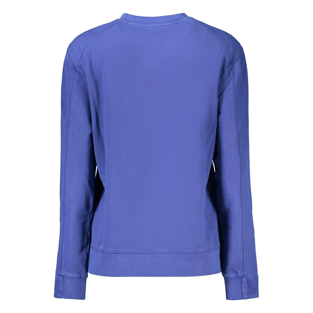 Blue Cotton Women's Sweatshirt
