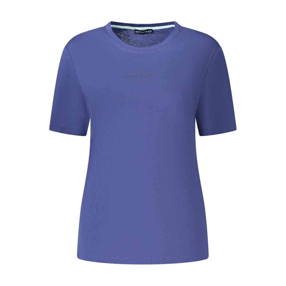 Blue Cotton Women's T-Shirt