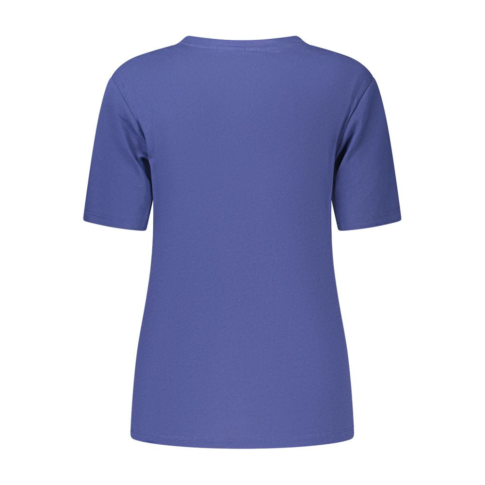 Blue Cotton Women's T-Shirt