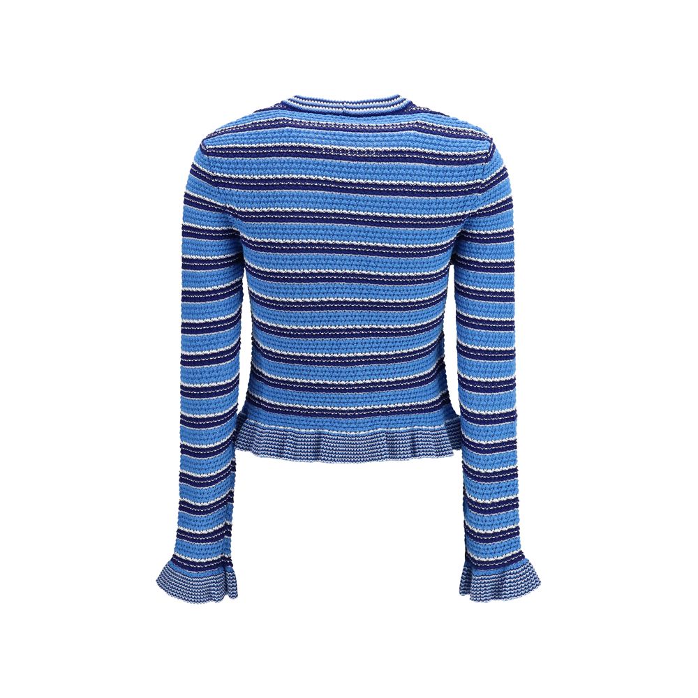 Blue Cotton Cardigan