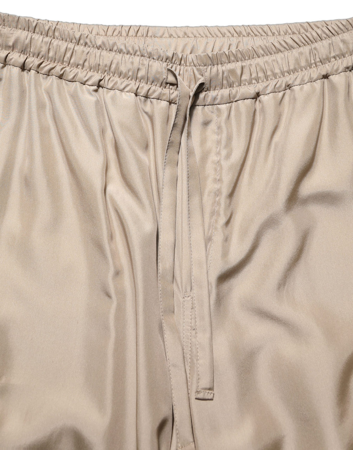Brown Ruched Cargo Parachute Men Jogger Pants