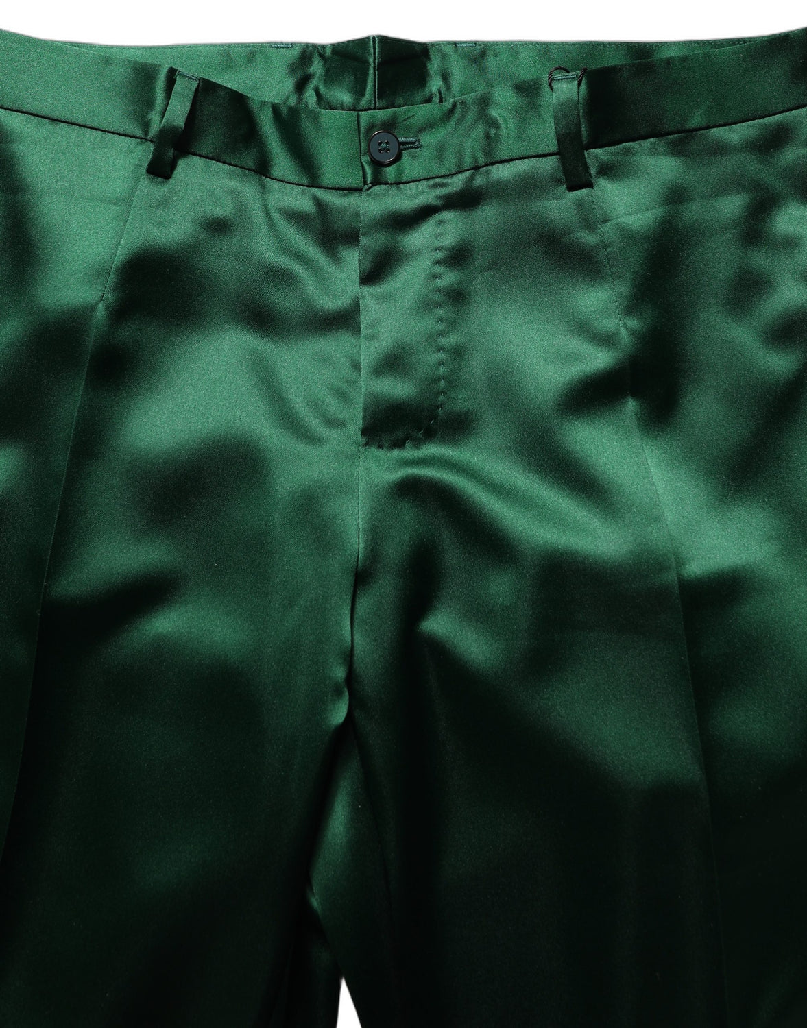 Dark Green Tapered Leg Dress Trouser Pants
