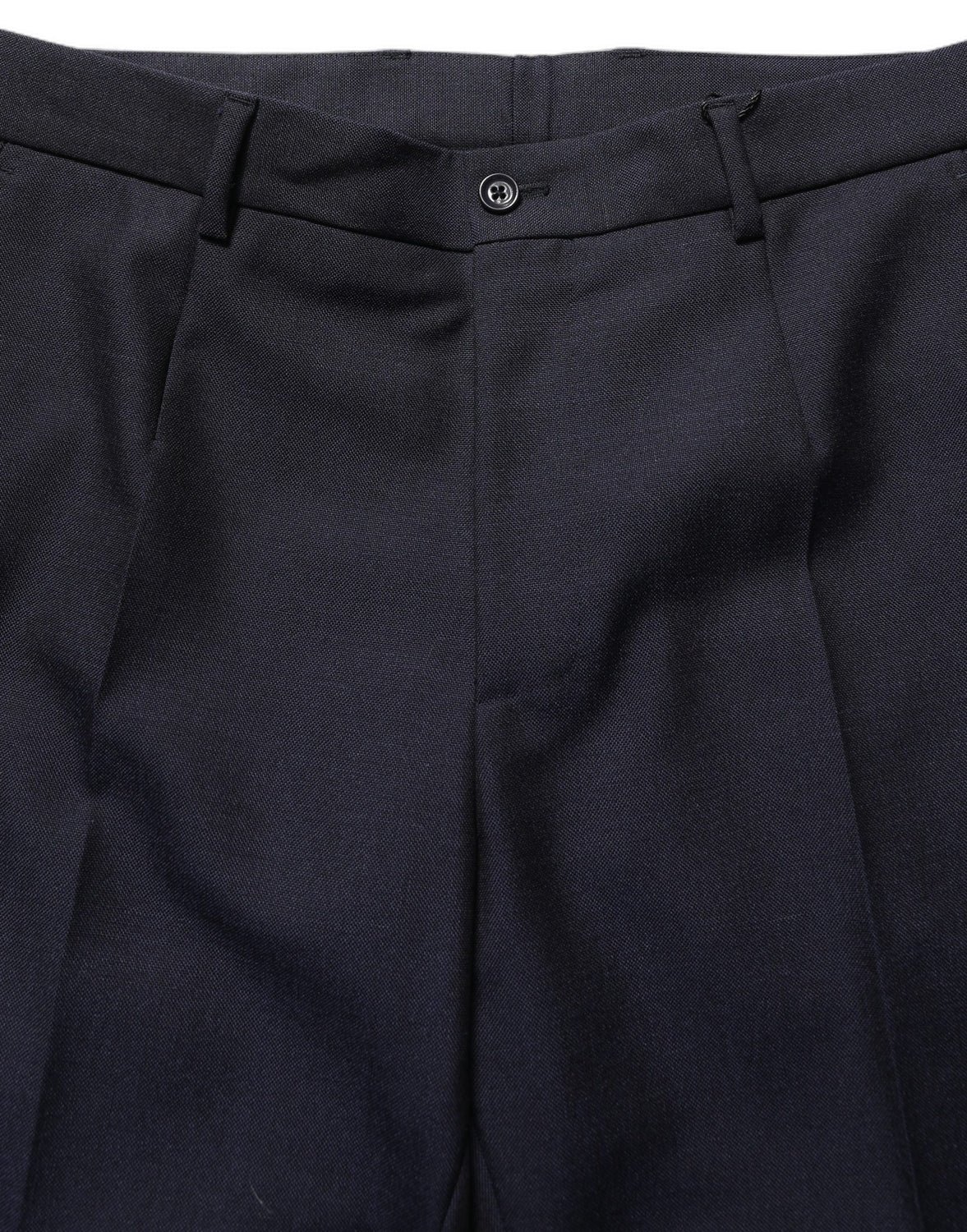Black Wool Tapered Leg Dress Trouser Pants