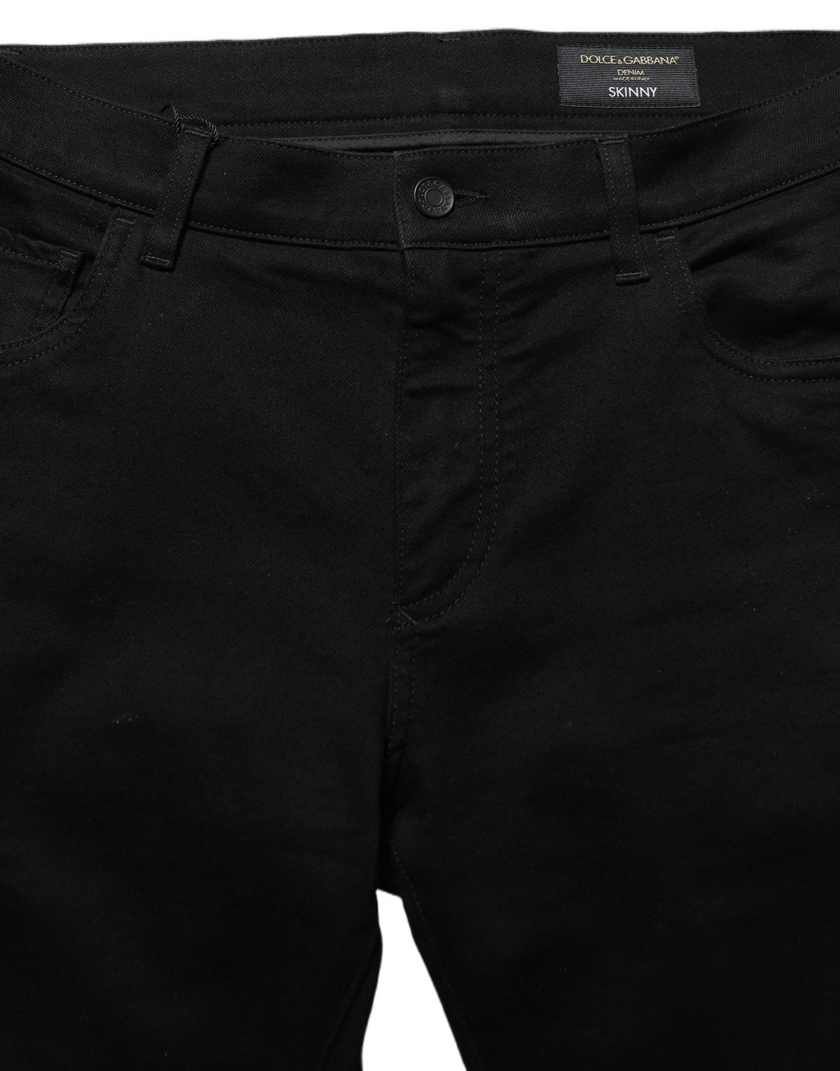 Black Cotton Stretch Skinny Men Denim Jeans