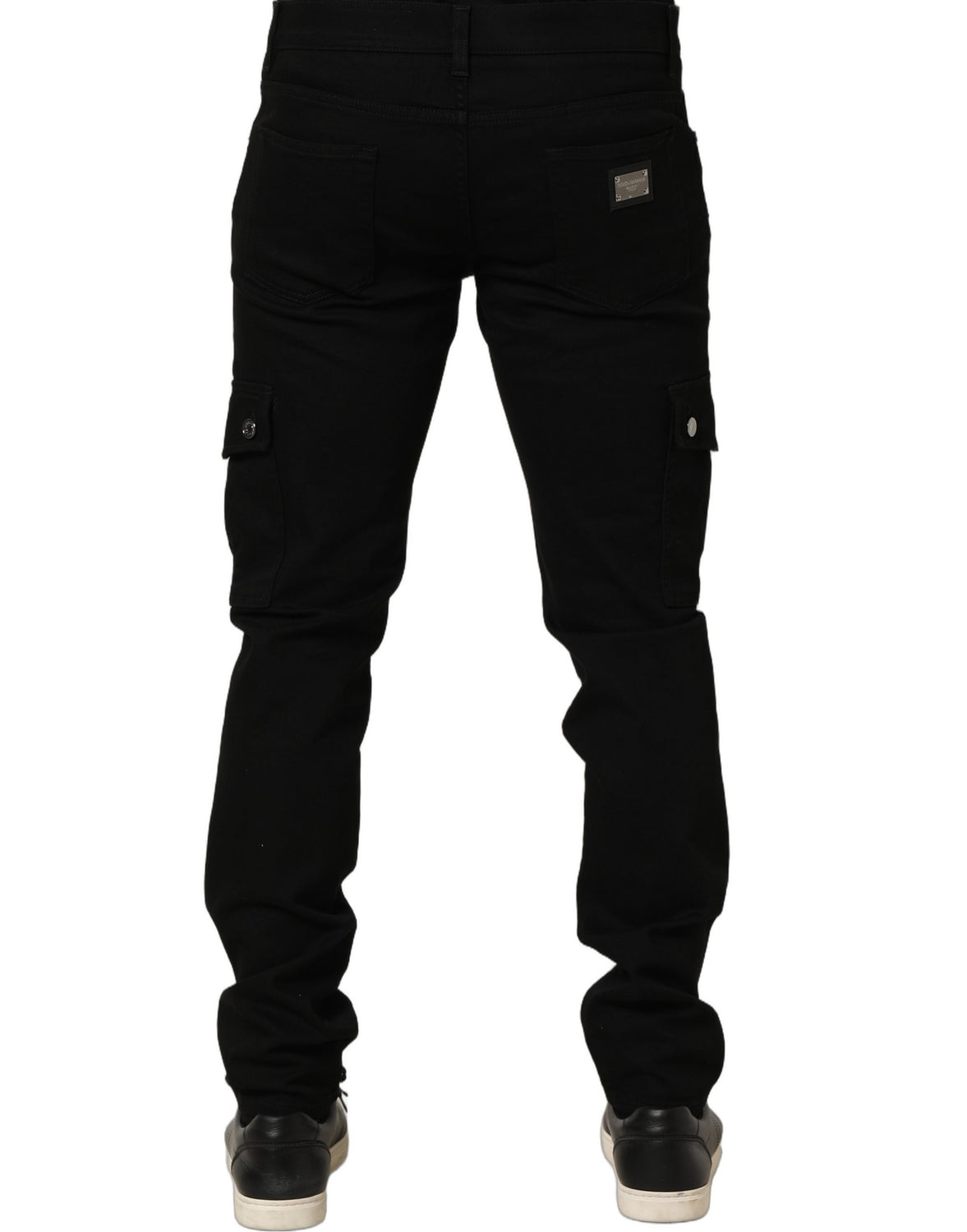 Black Cotton Stretch Skinny Men Denim Jeans