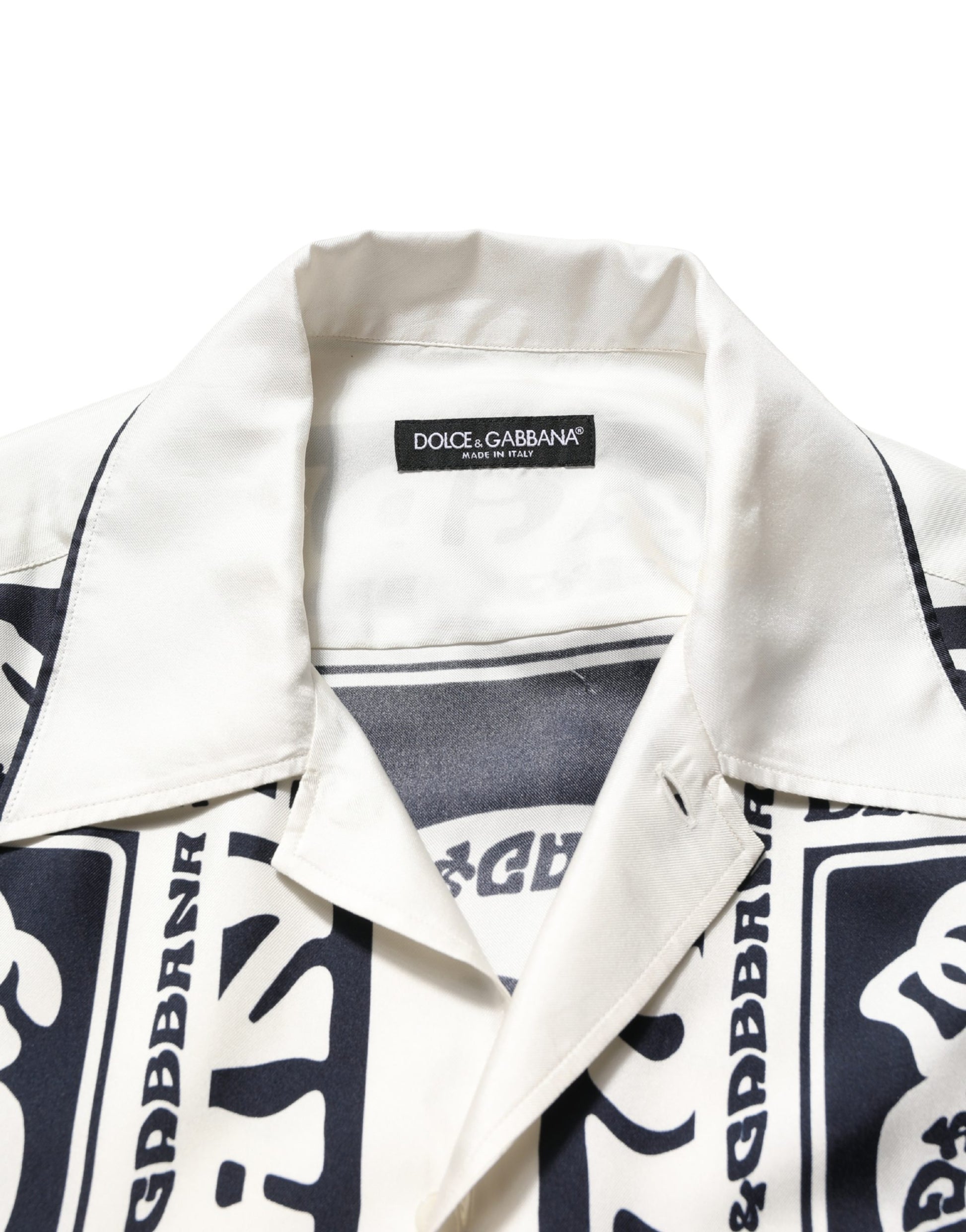 Black White Logo Bandana Short Sleeves Shirt