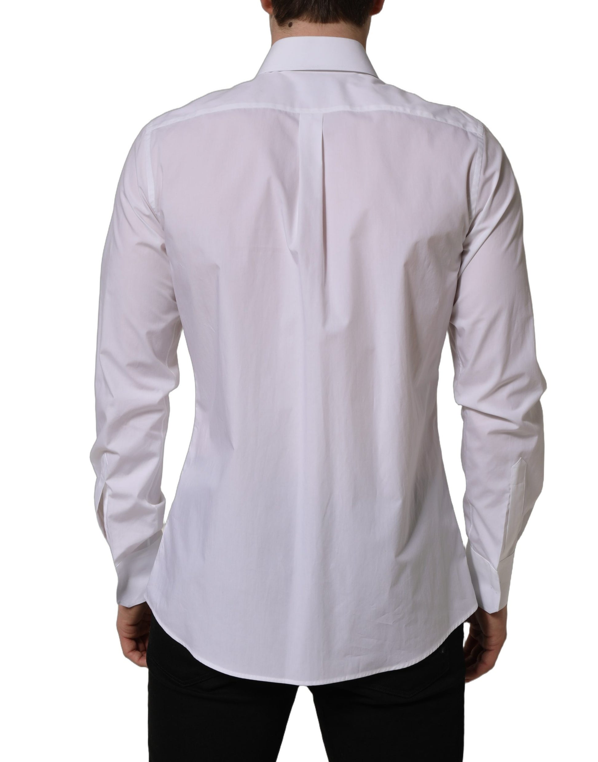 White MARTINI Long Sleeves Men Dress Shirt