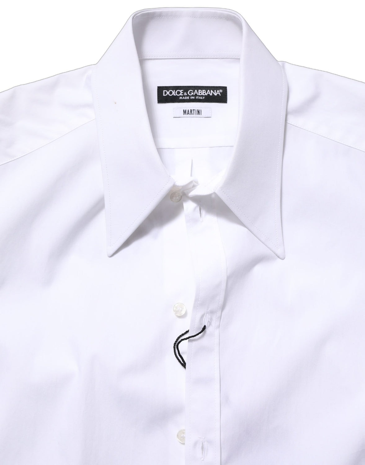 White MARTINI Long Sleeves Men Dress Shirt