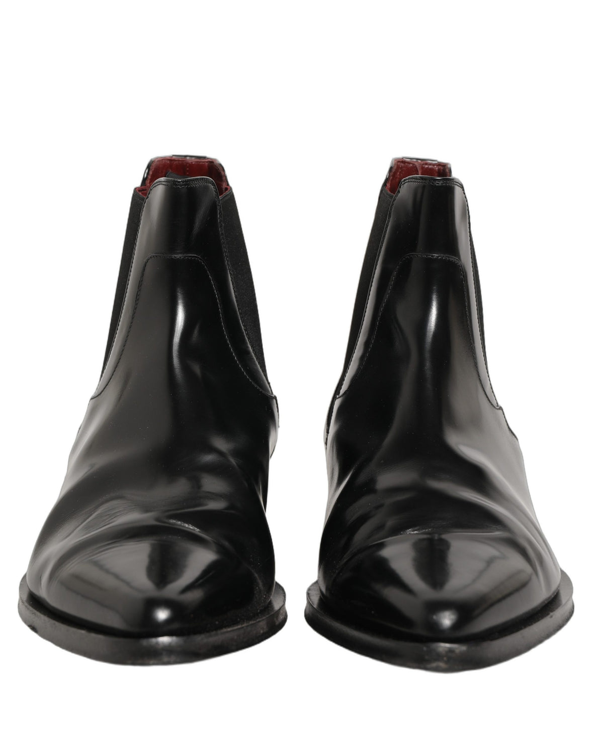 Black Chelsea Slip On Men Ankle Boots Shoes