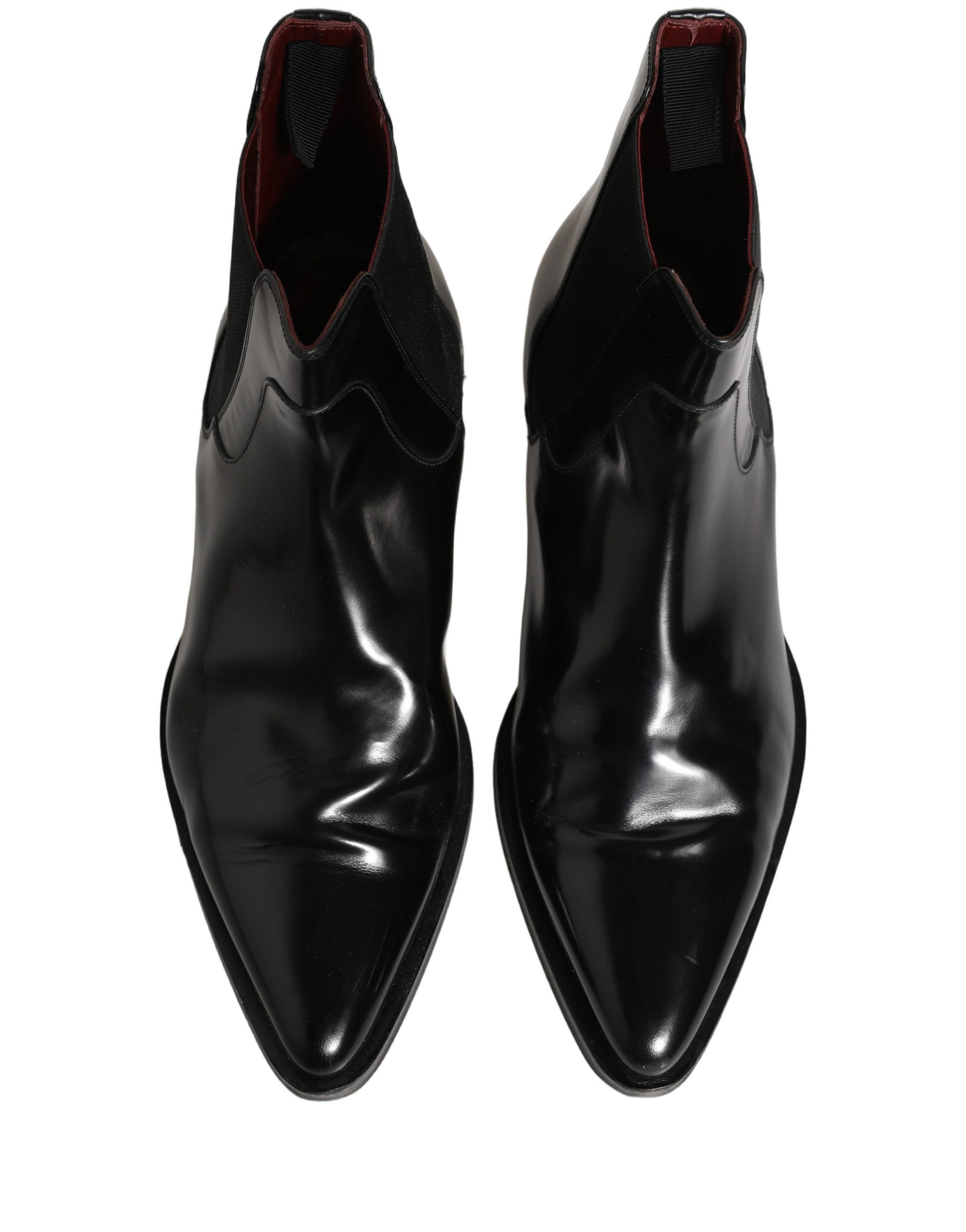Black Chelsea Slip On Men Ankle Boots Shoes