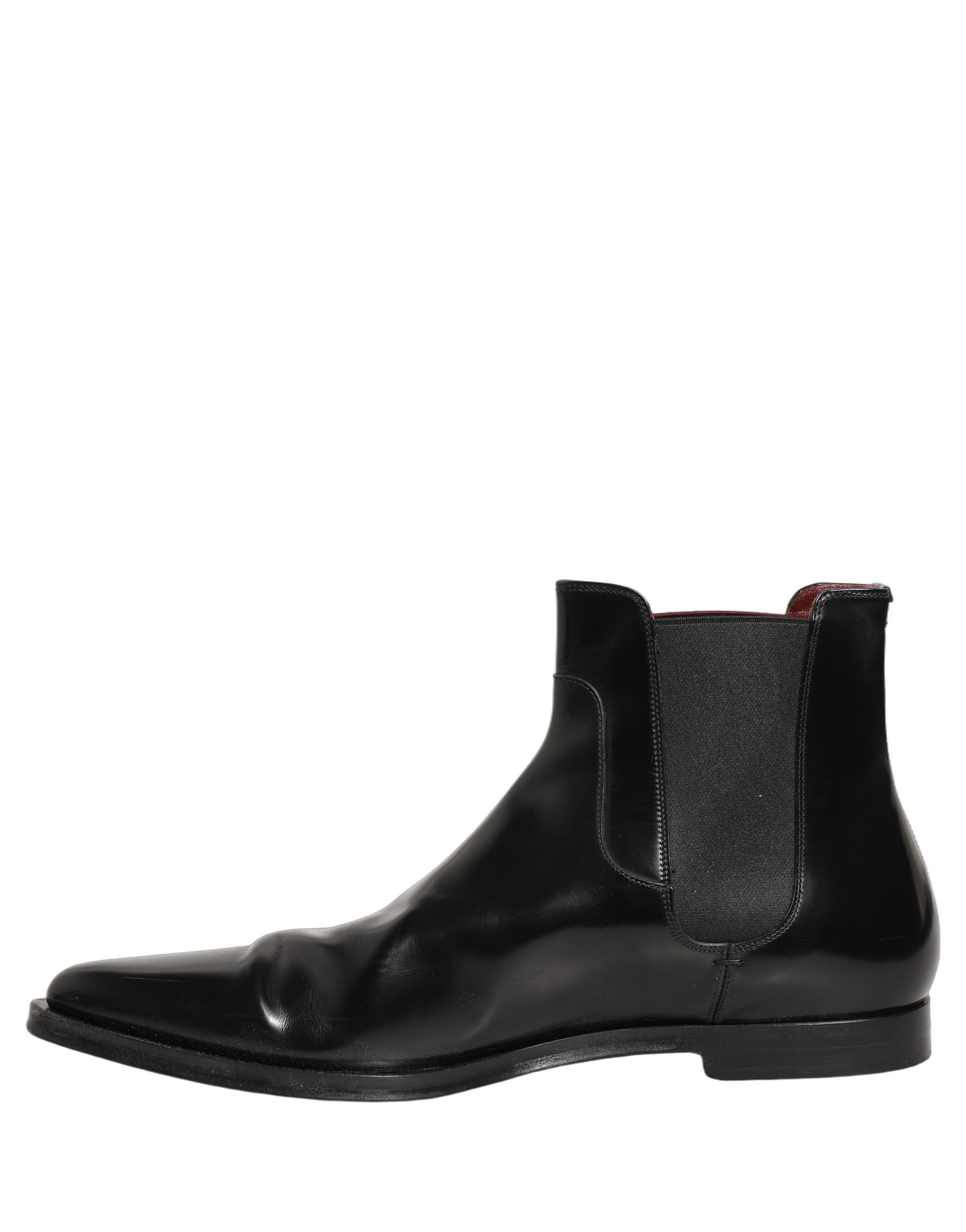 Black Chelsea Slip On Men Ankle Boots Shoes