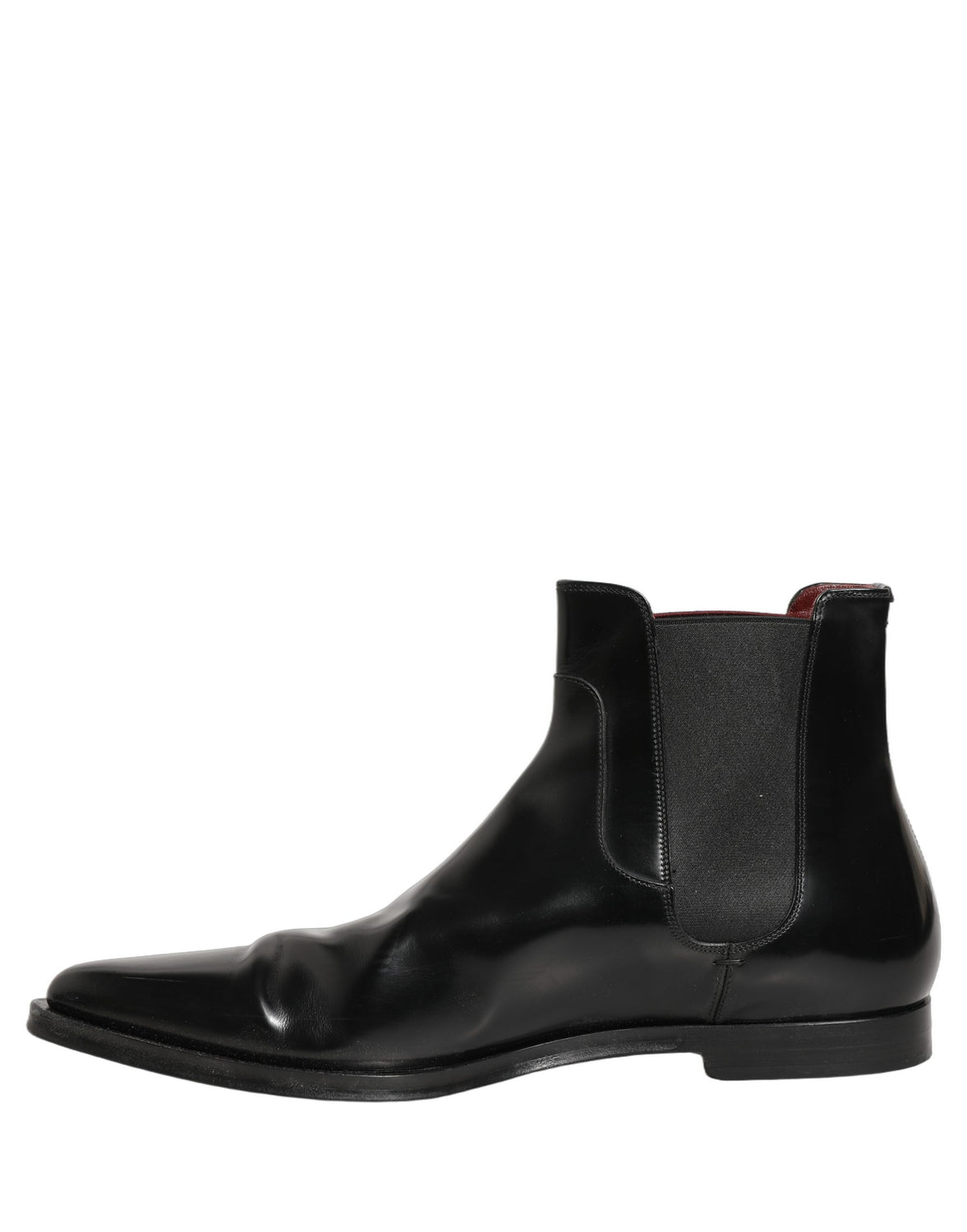 Black Chelsea Slip On Men Ankle Boots Shoes