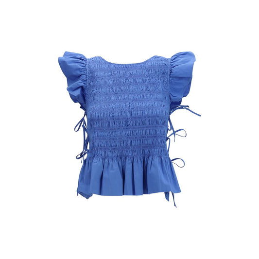 Blue Cotton Blouse