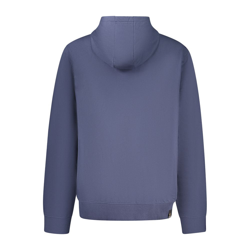 Blue Cotton Men's Hoodie