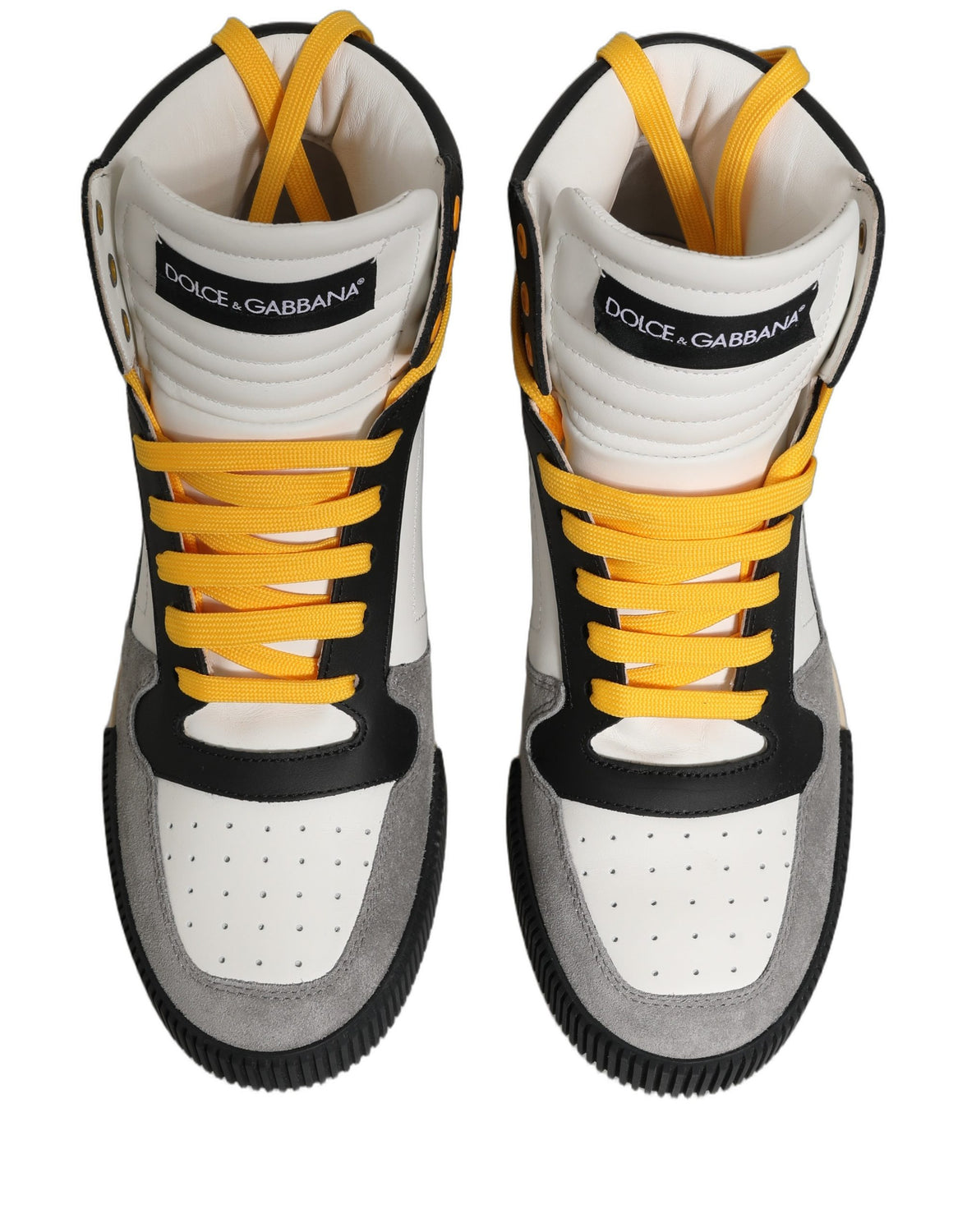 Multicolor Leather High Top Sneakers Shoes