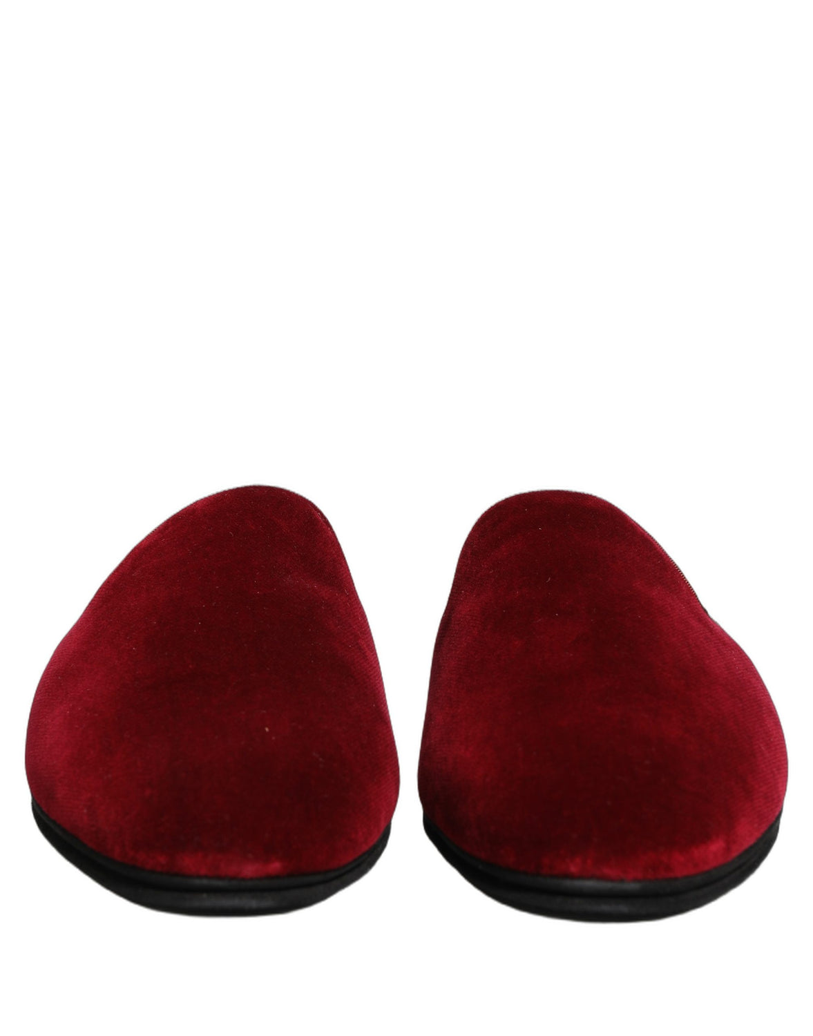Red Suede Slides Flat Slipper Men Shoes