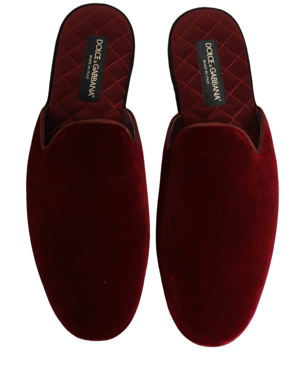 Red Suede Slides Flat Slipper Men Shoes