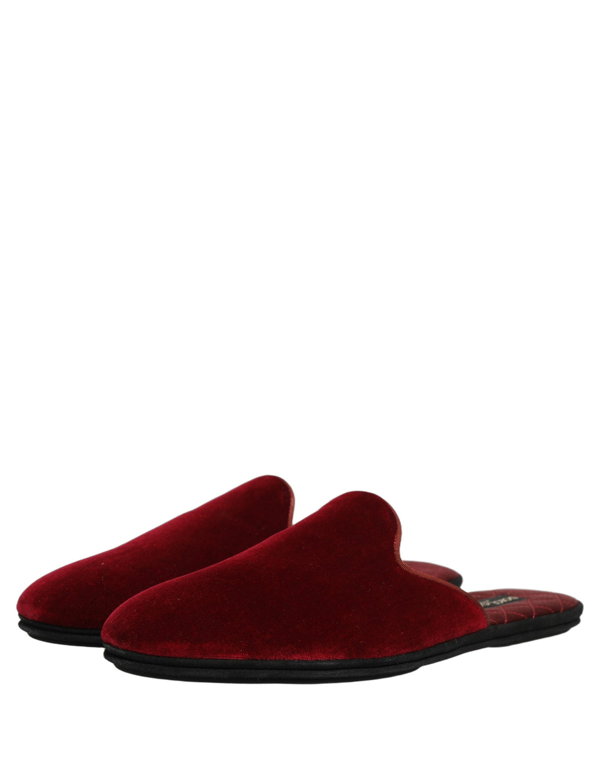Red Suede Slides Flat Slipper Men Shoes