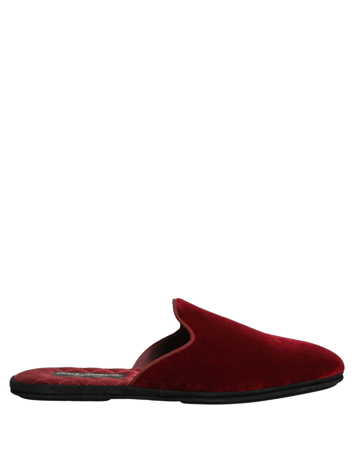 Red Suede Slides Flat Slipper Men Shoes