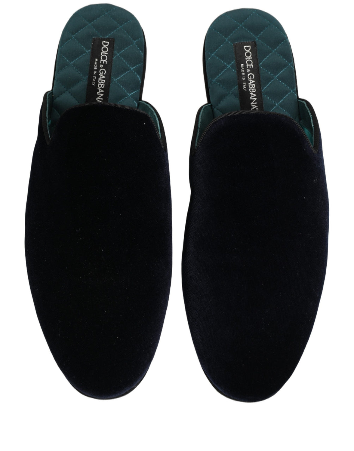 Dark Blue Suede Slides Flat Slipper Men Shoes