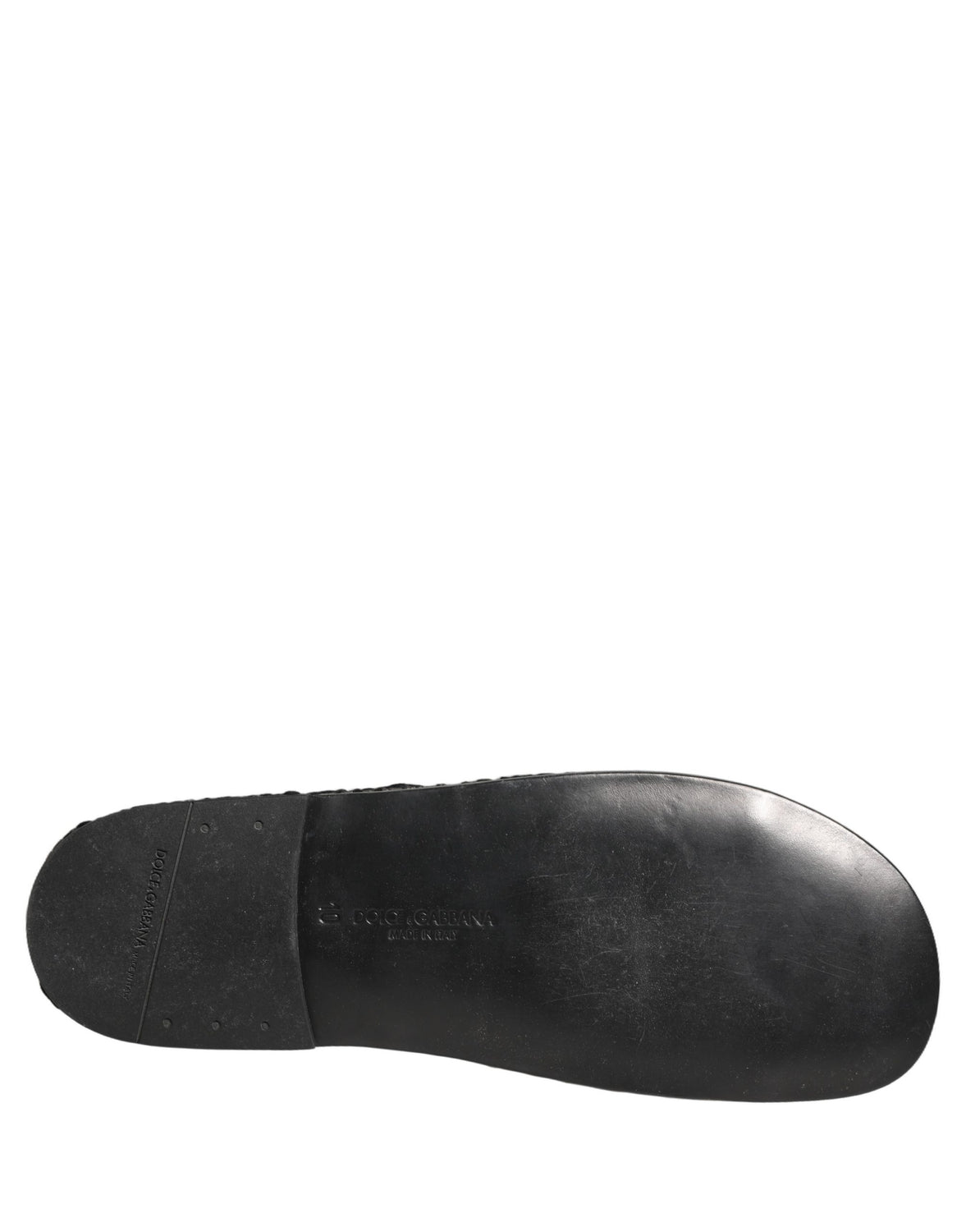 Black Fabric Woven Slides Sandals Flats Shoes