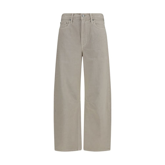 Beige Cotton Jeans Denim