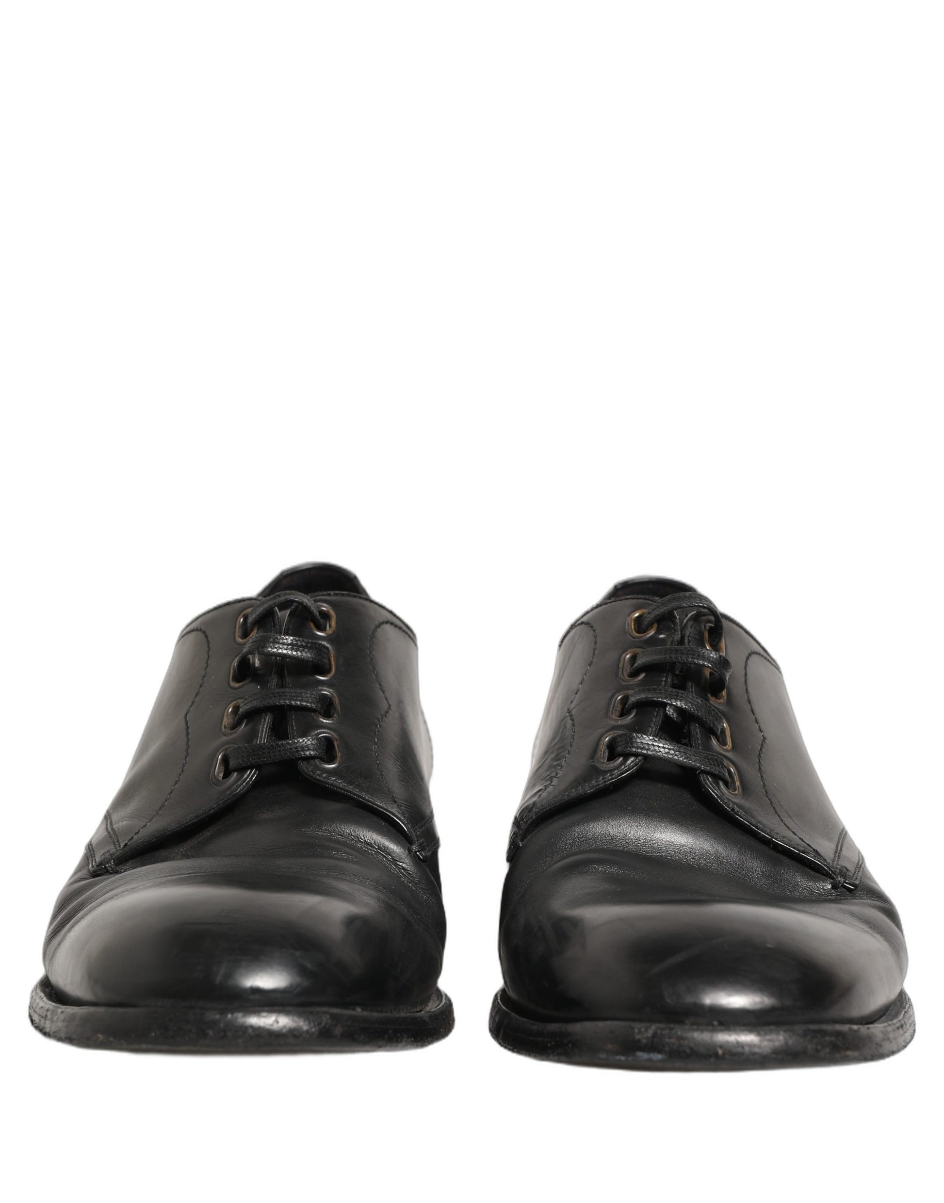 Black Leather Derby Dress Men Formal Shoes