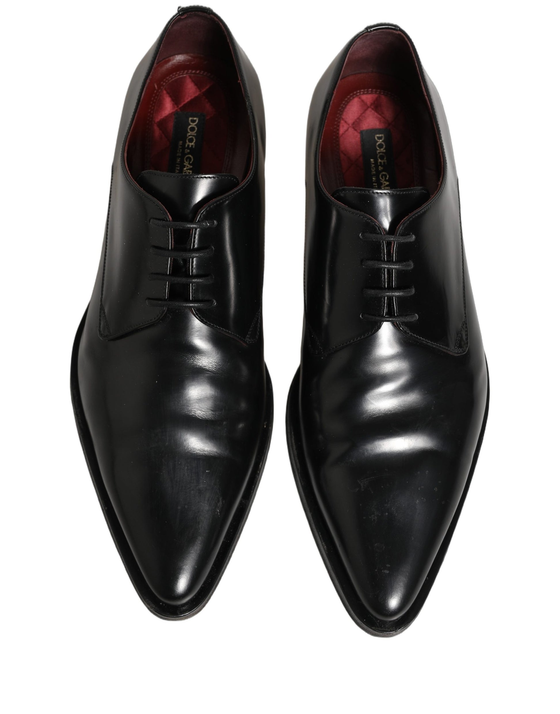 Black Leather Men Derby Dress Formal Shoes