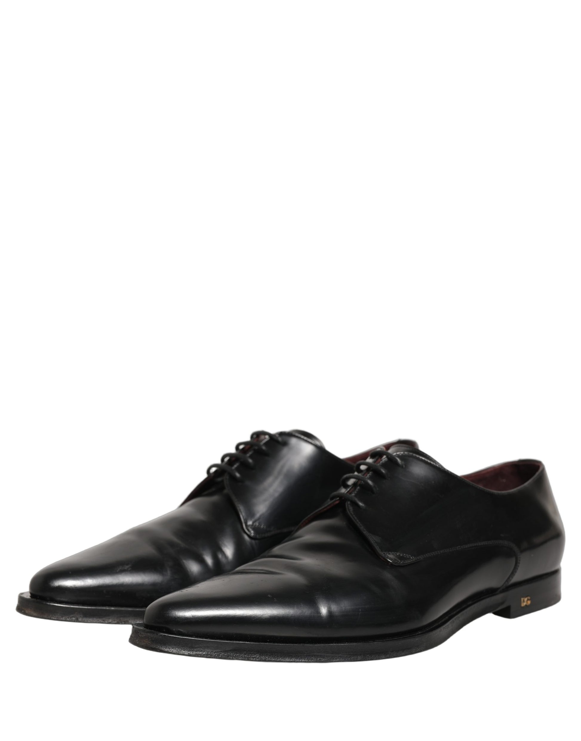 Black Leather Men Derby Dress Formal Shoes