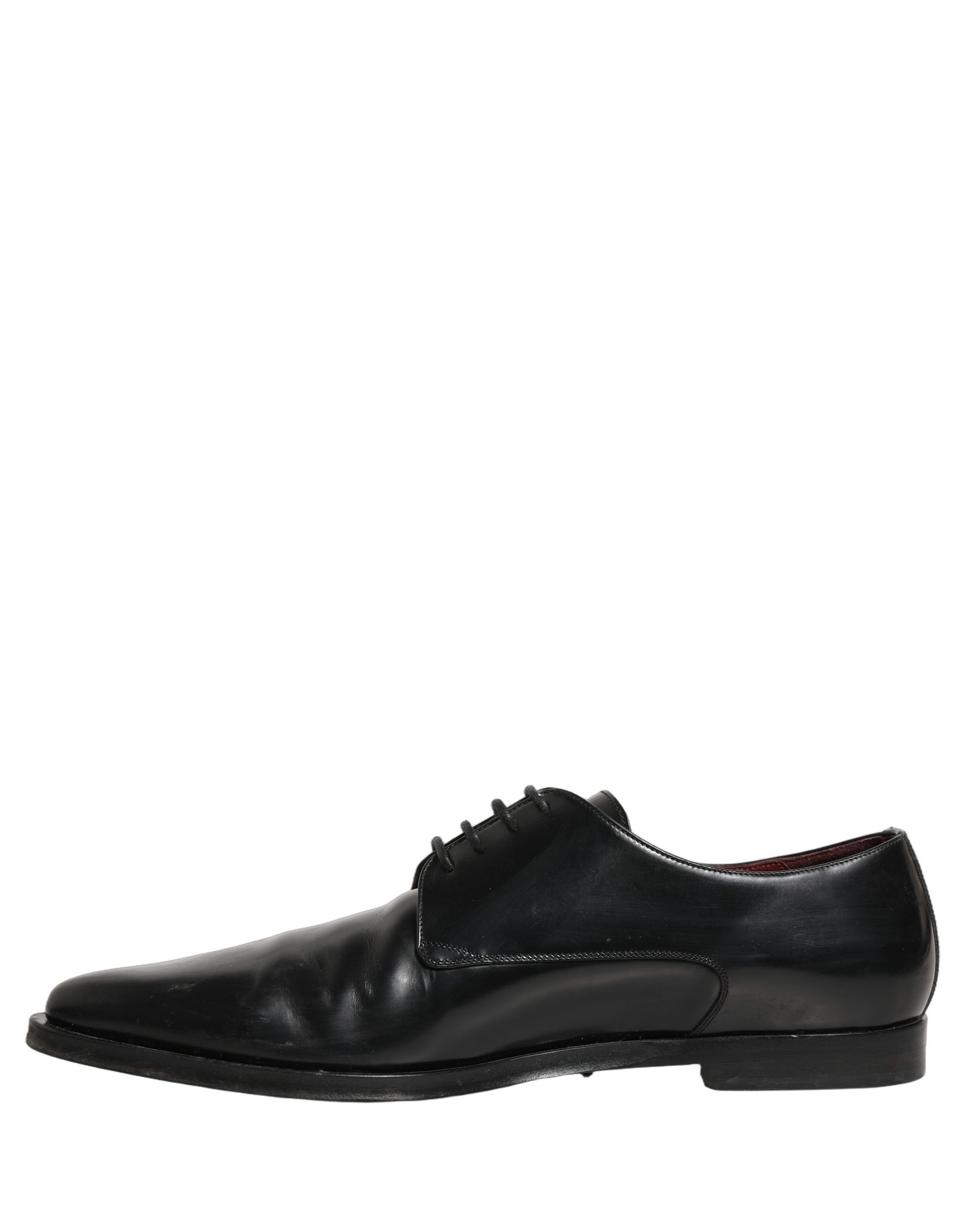 Black Leather Men Derby Dress Formal Shoes