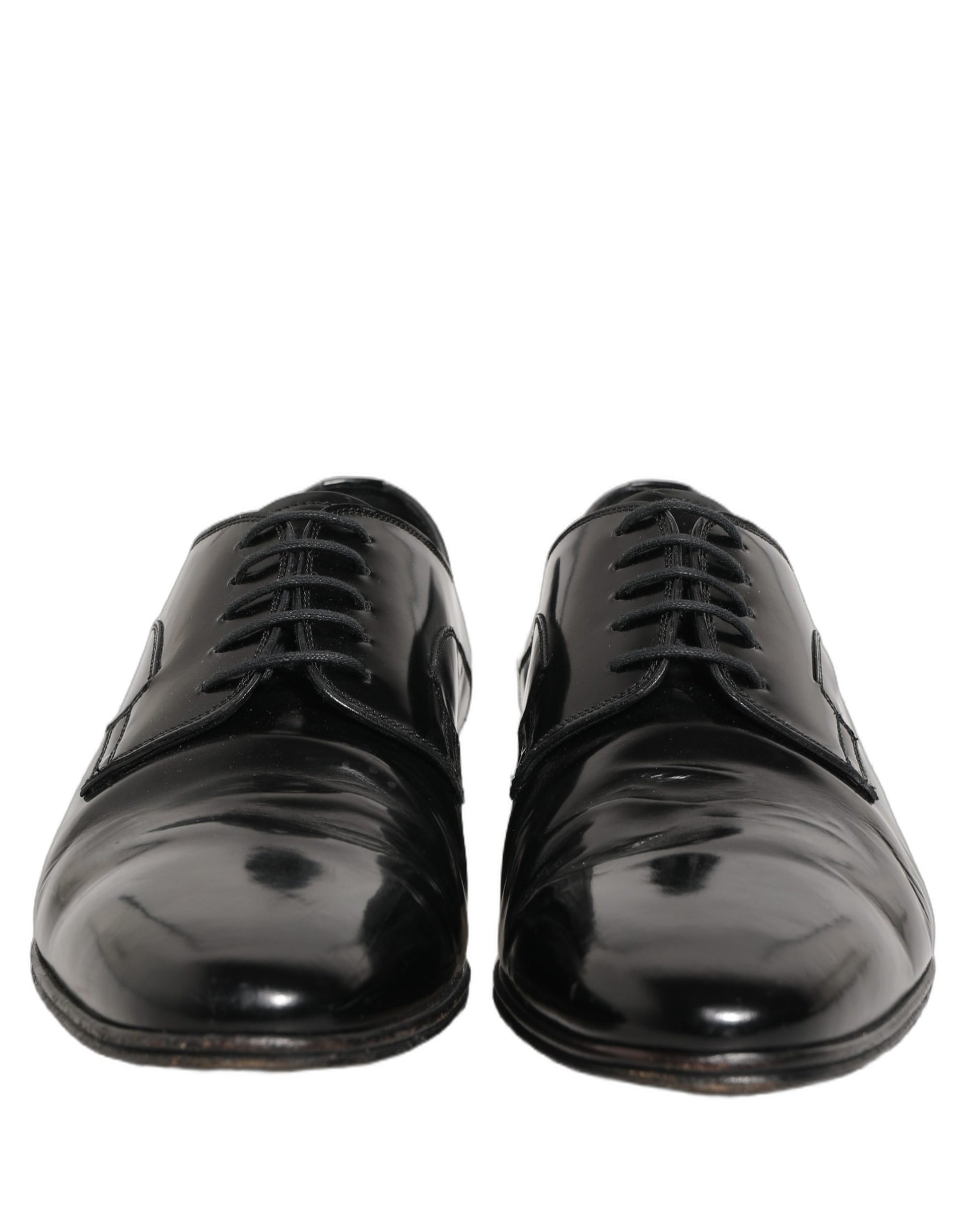 Black Leather Men Derby Dress Formal Shoes