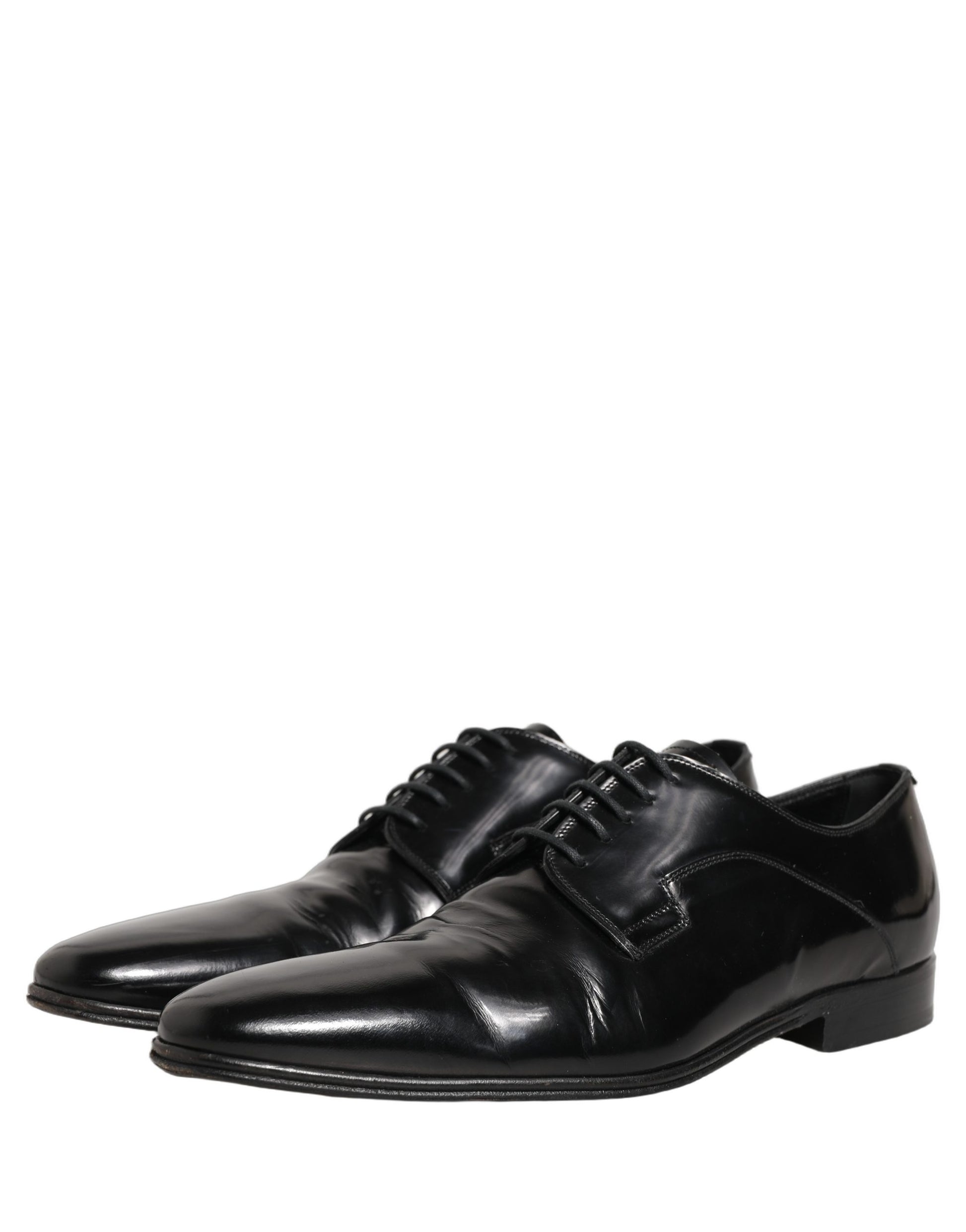 Black Leather Men Derby Dress Formal Shoes