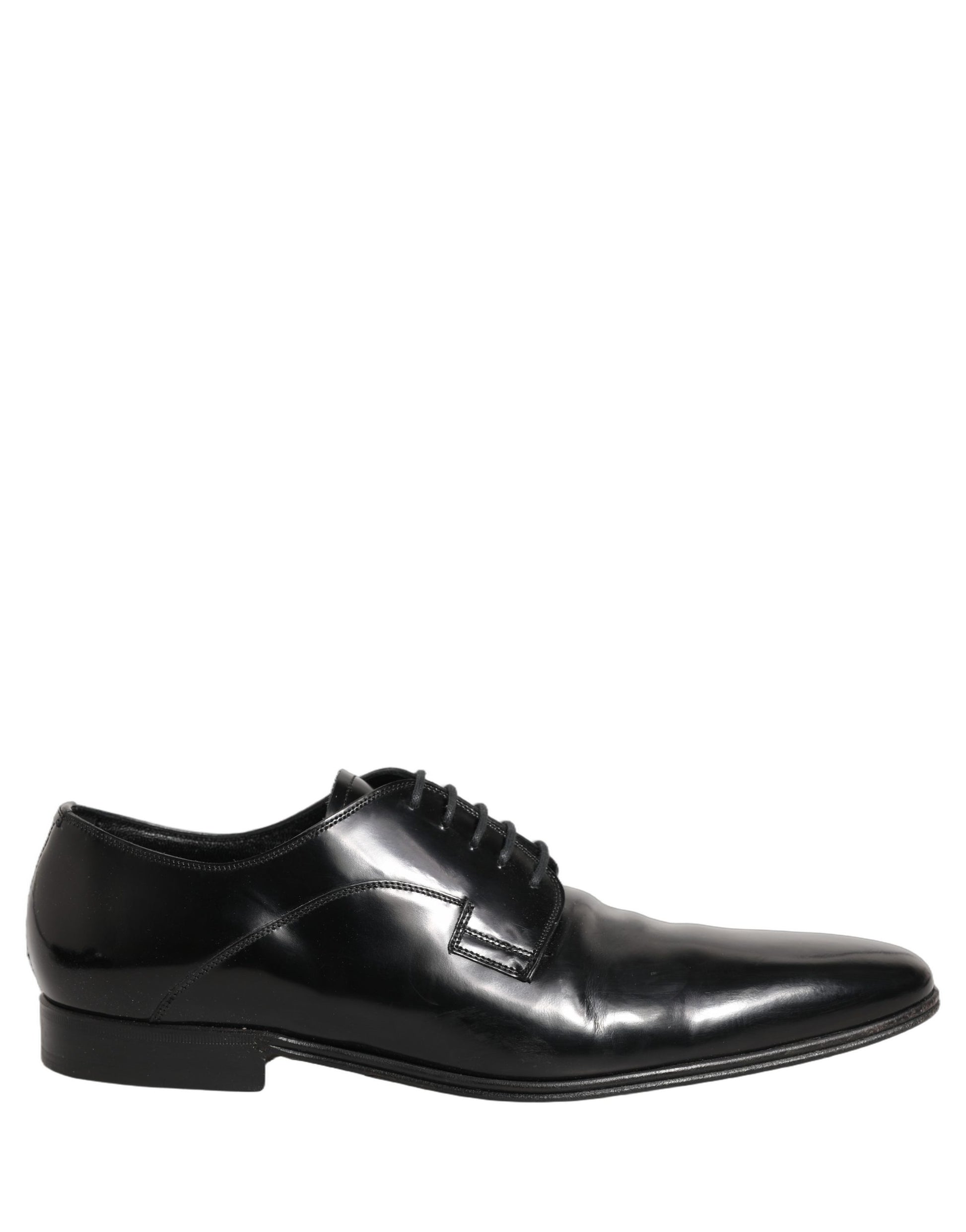 Black Leather Men Derby Dress Formal Shoes