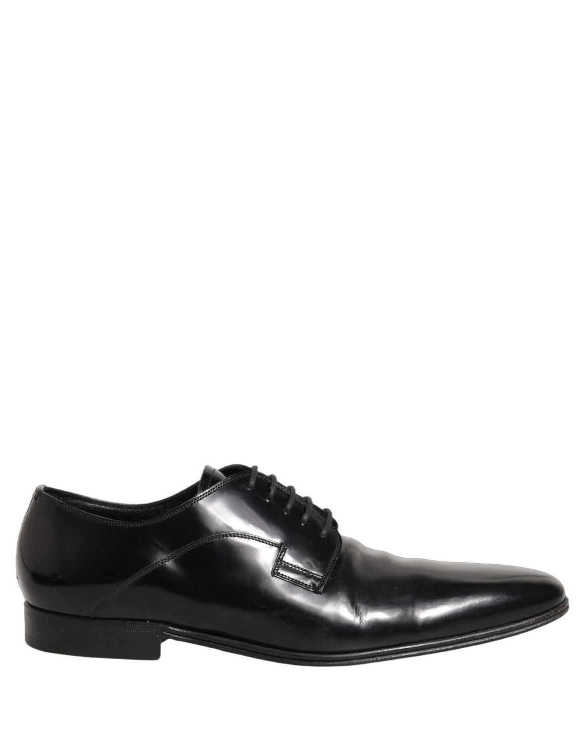 Black Leather Men Derby Dress Formal Shoes