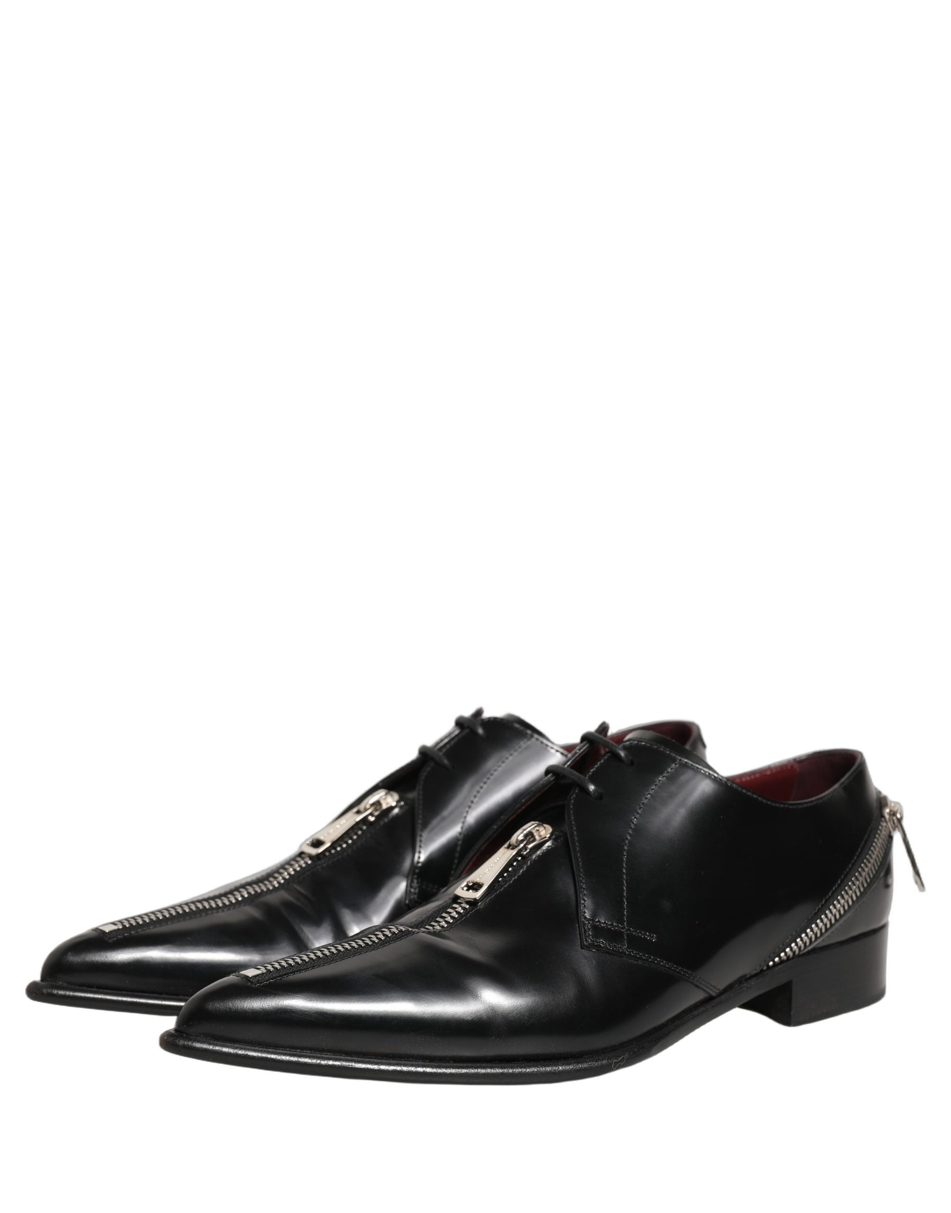 Black Leather Men Derby Dress Formal Shoes