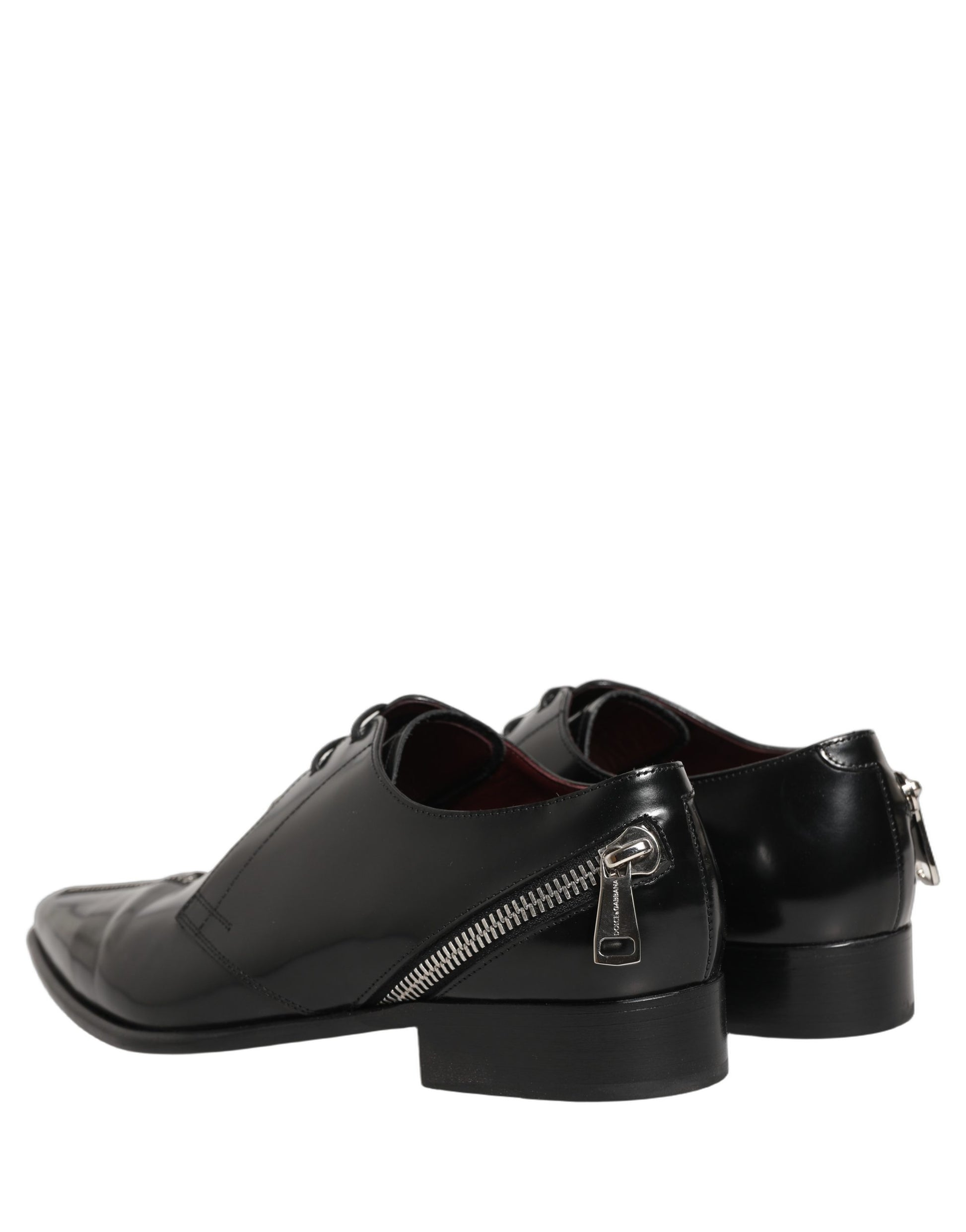 Black Leather Men Derby Dress Formal Shoes