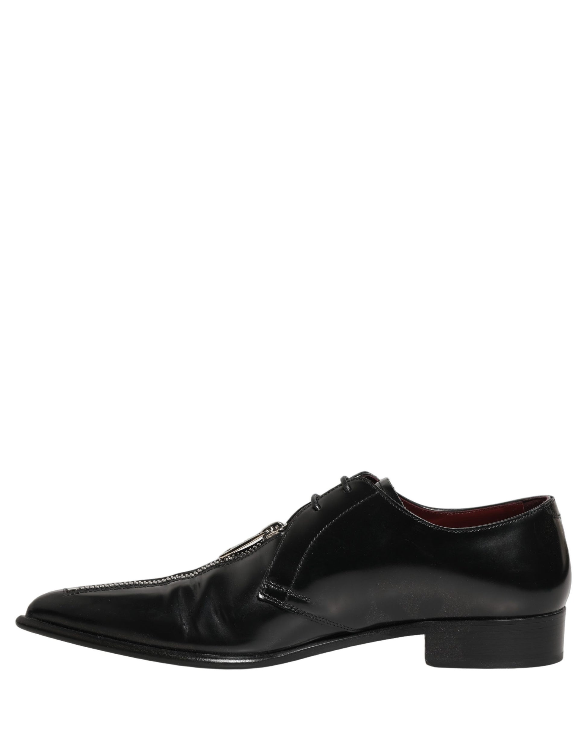 Black Leather Men Derby Dress Formal Shoes