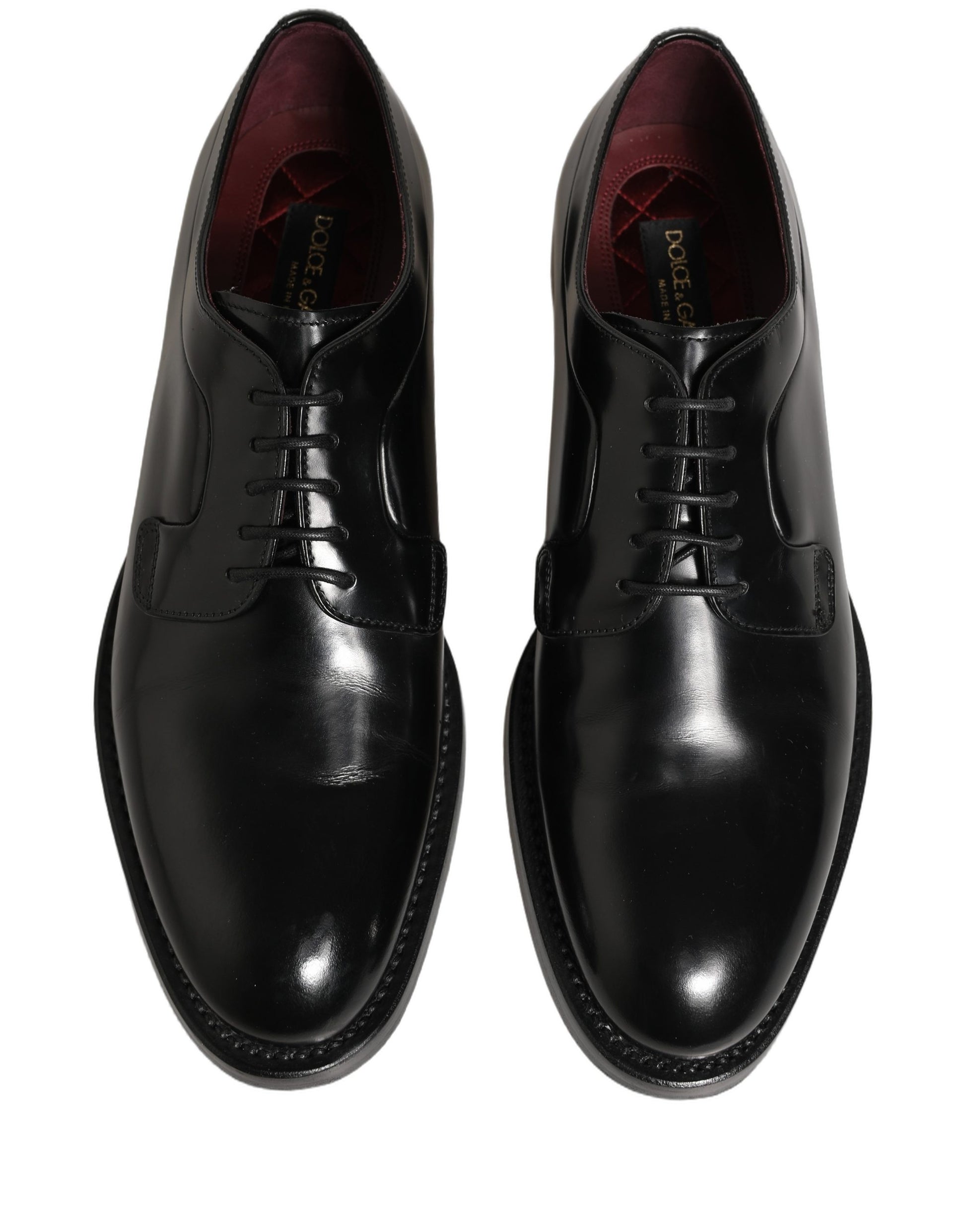 Black Leather Derby Dress Men Formal Shoes