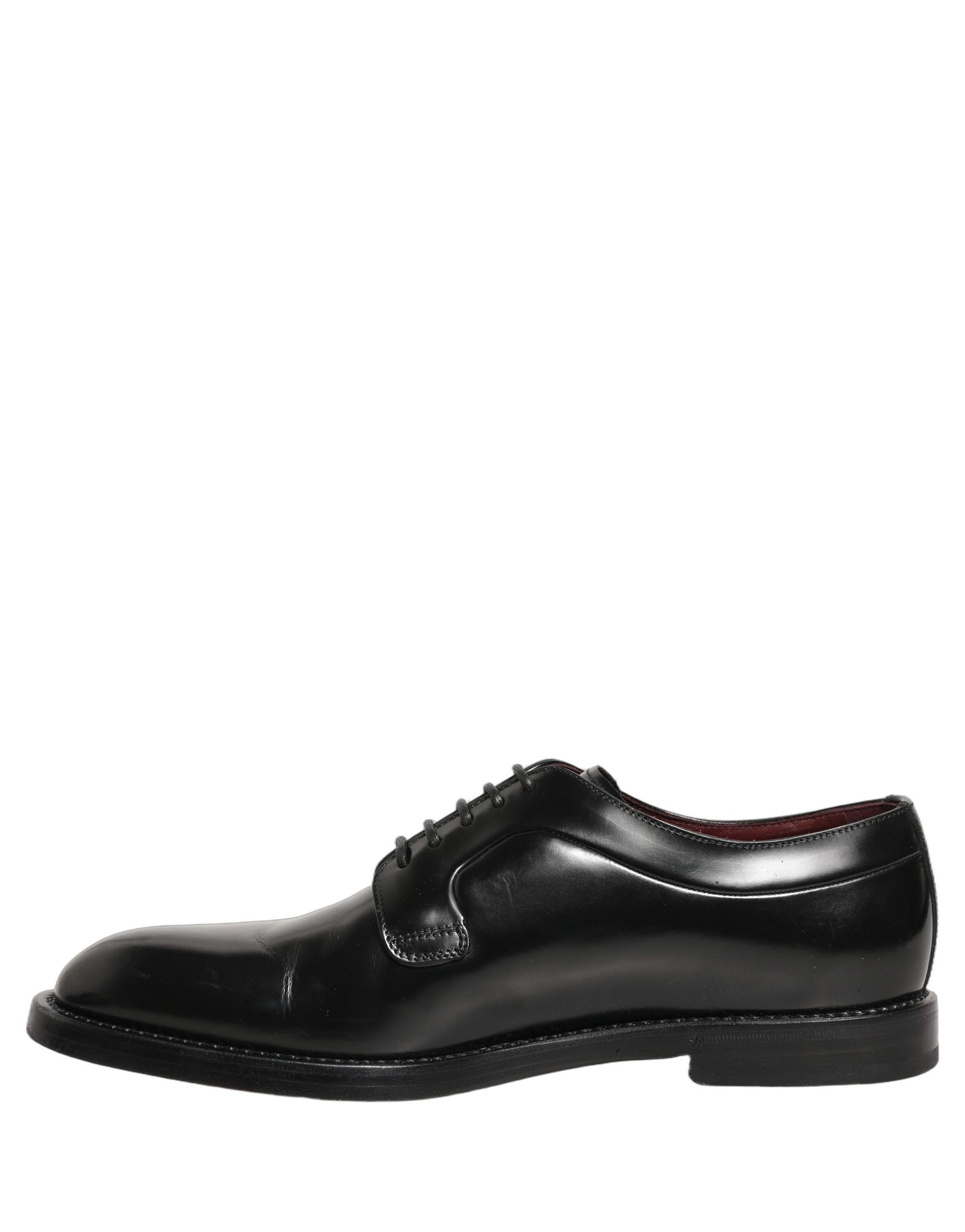 Black Leather Derby Dress Men Formal Shoes