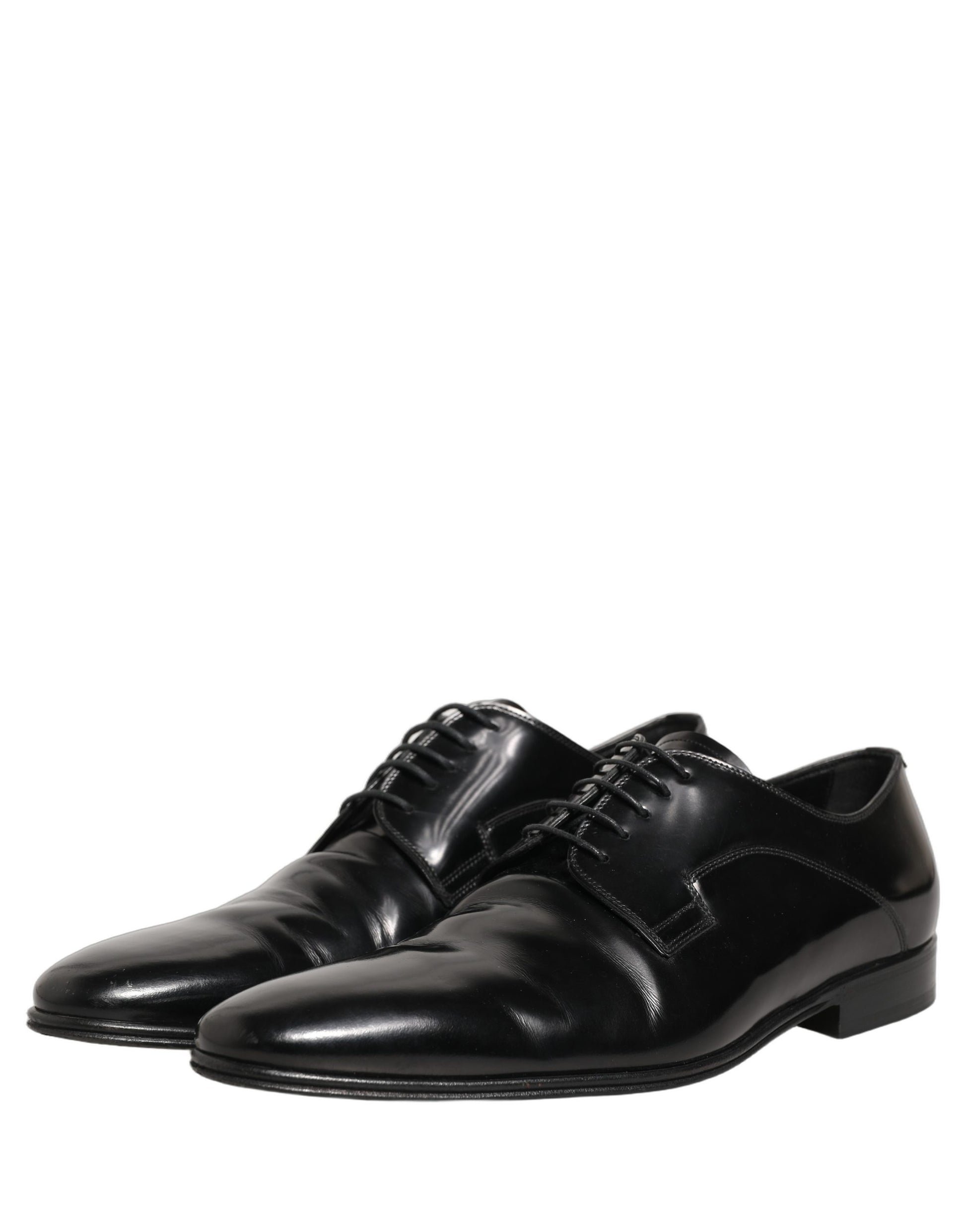 Black Leather Men Derby Dress Formal Shoes