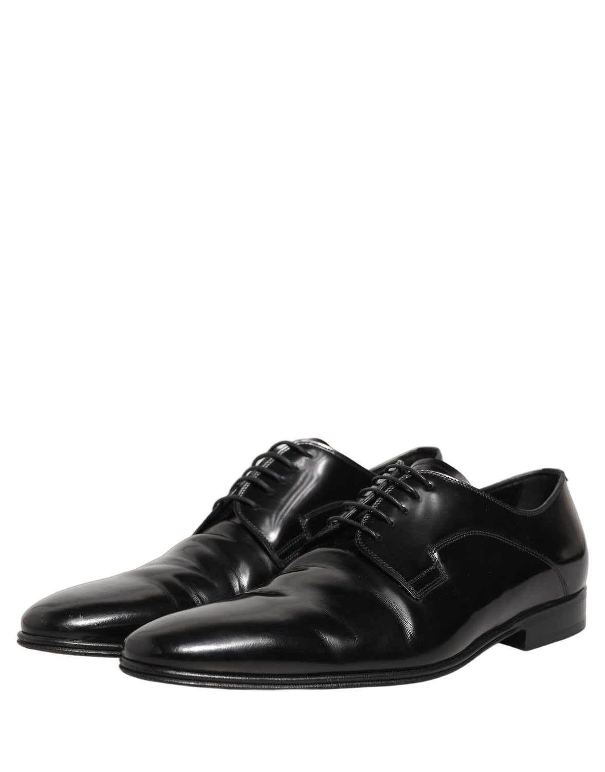 Black Leather Men Derby Dress Formal Shoes