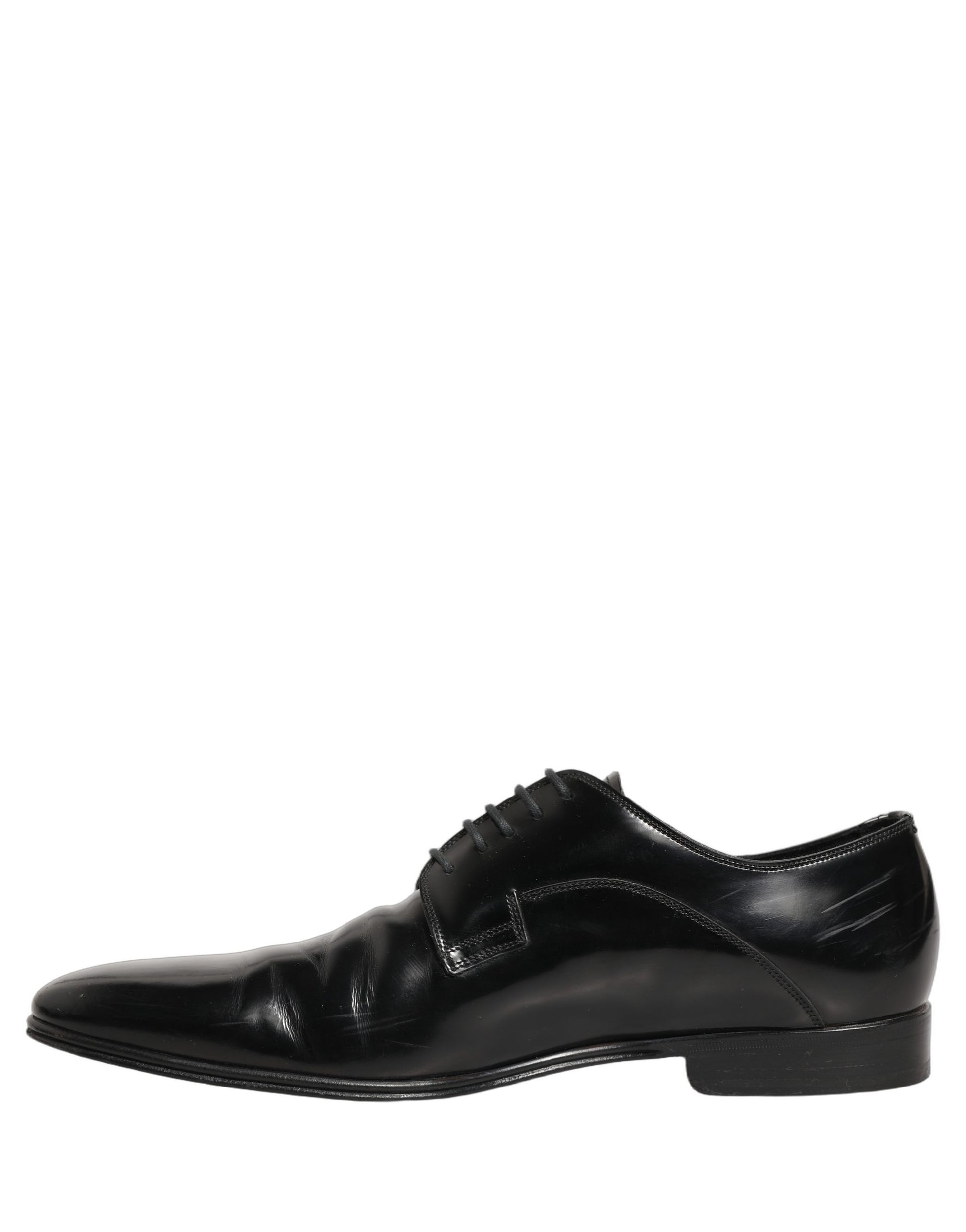 Black Leather Men Derby Dress Formal Shoes