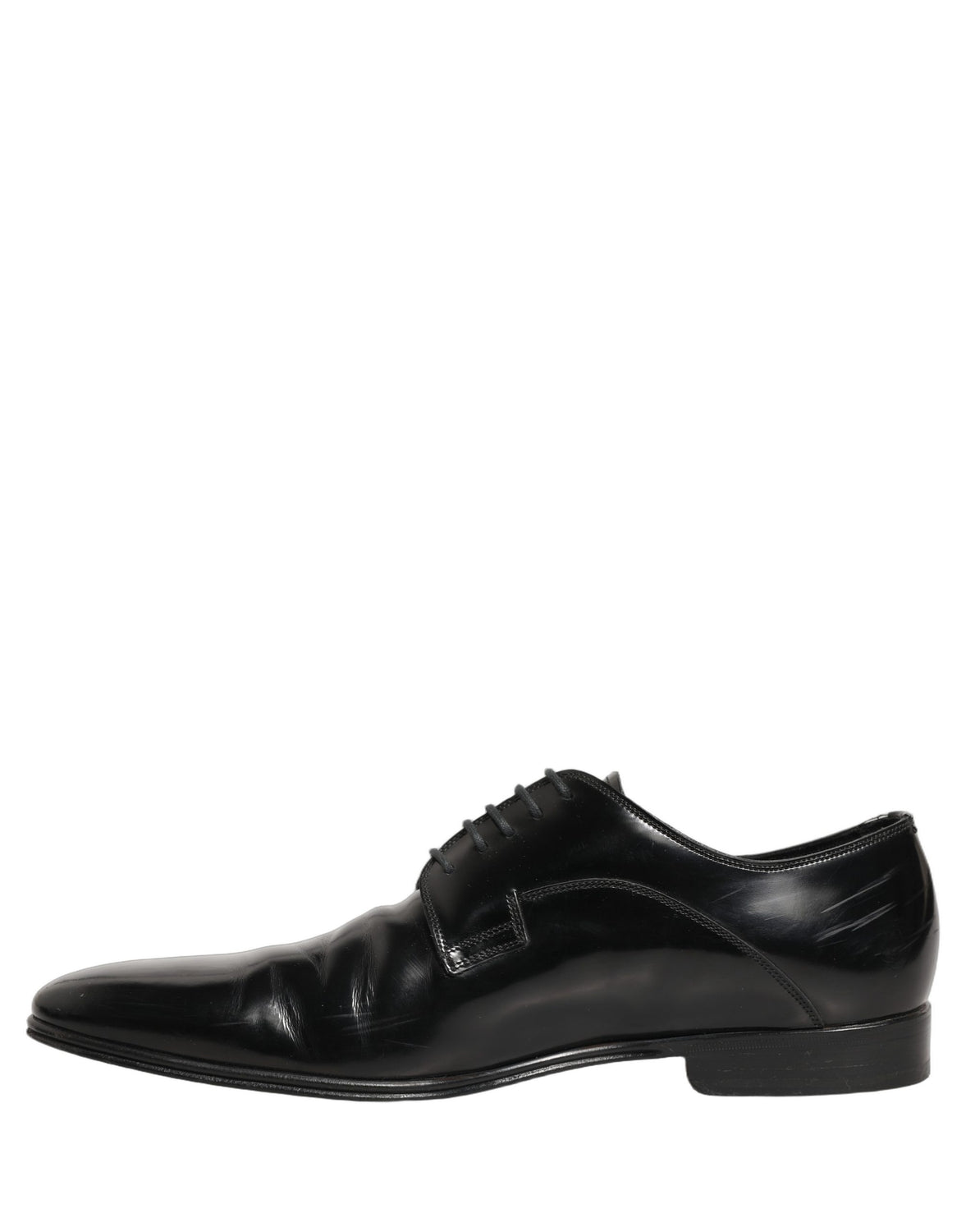 Black Leather Men Derby Dress Formal Shoes