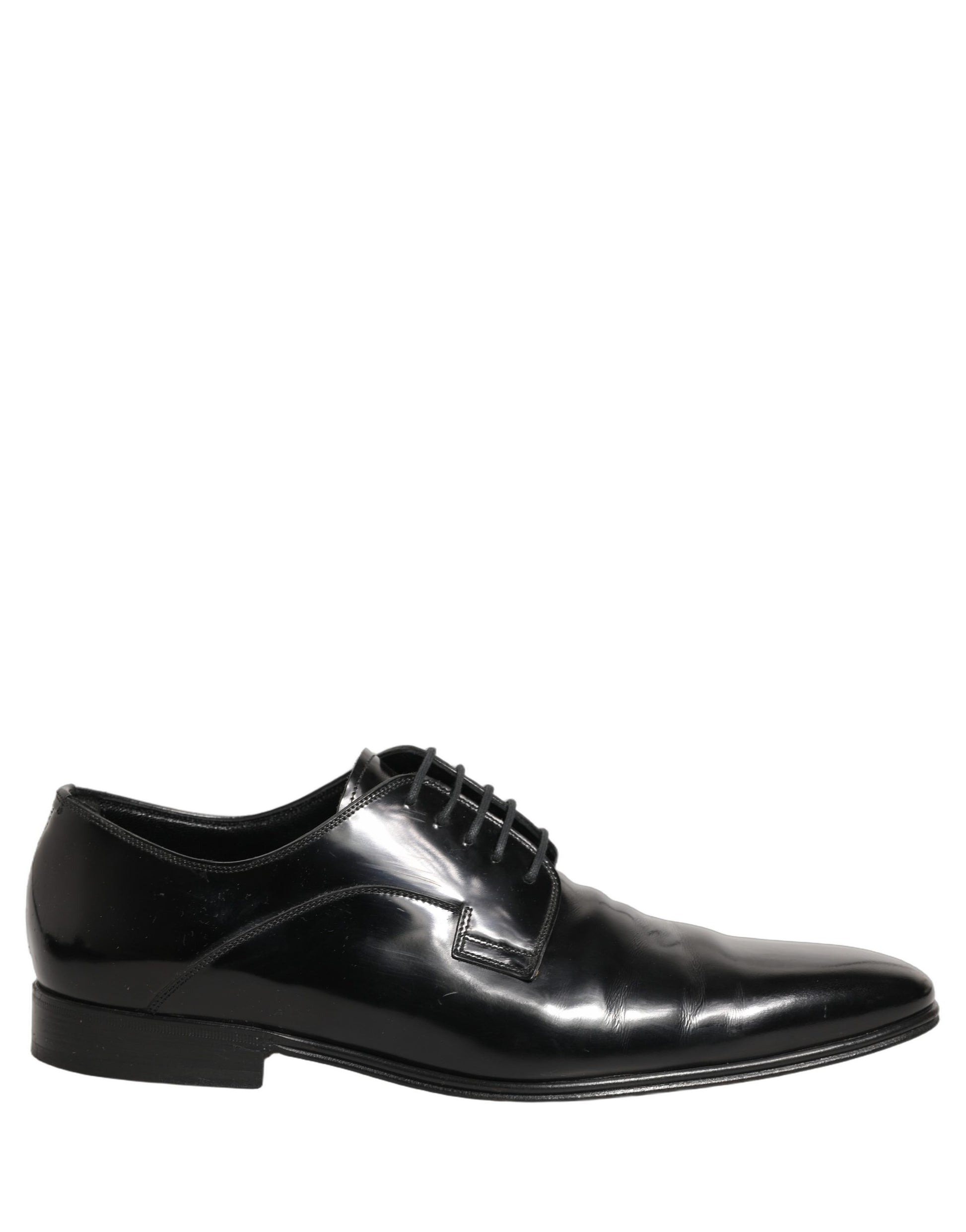Black Leather Men Derby Dress Formal Shoes