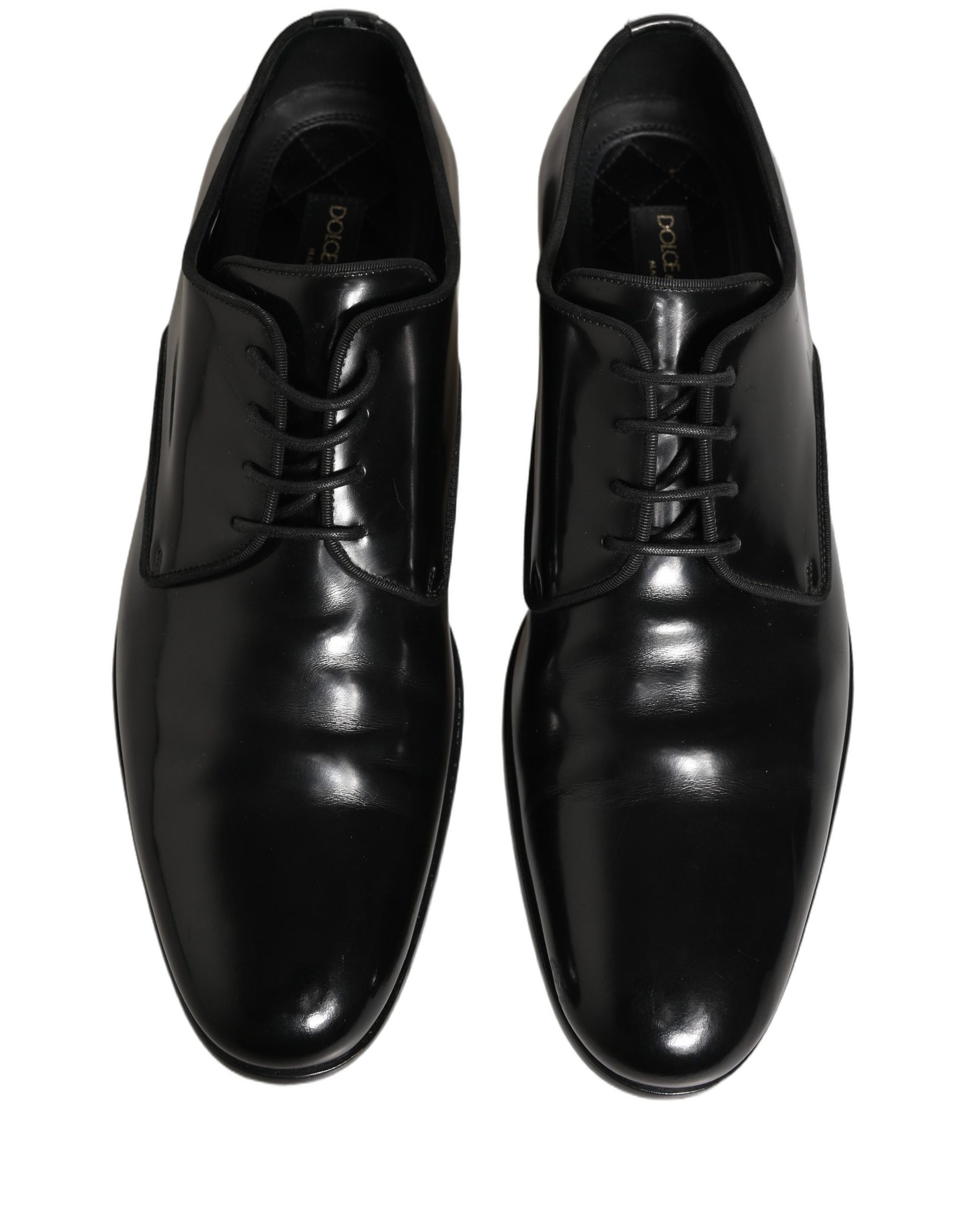 Black Leather Men Derby Dress Formal Shoes